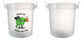 32 oz Plastic Rum Buckets with Custom Sticker