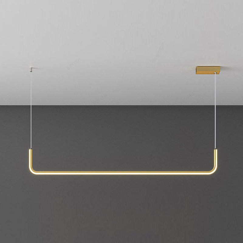 Alain Modern LED Line Chandelier