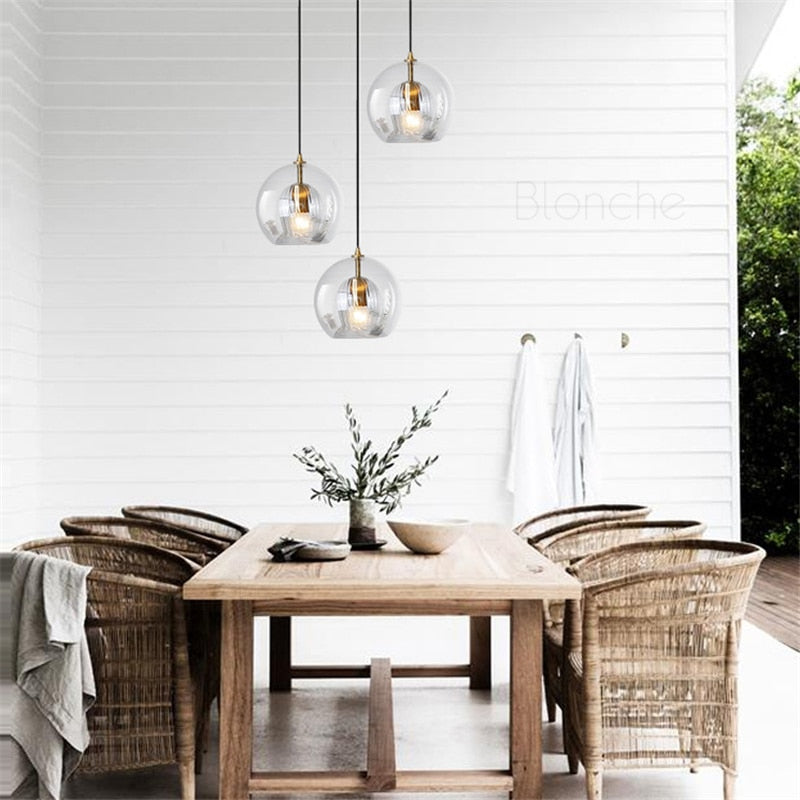 Ripple Glass Cocoon Pendant Light