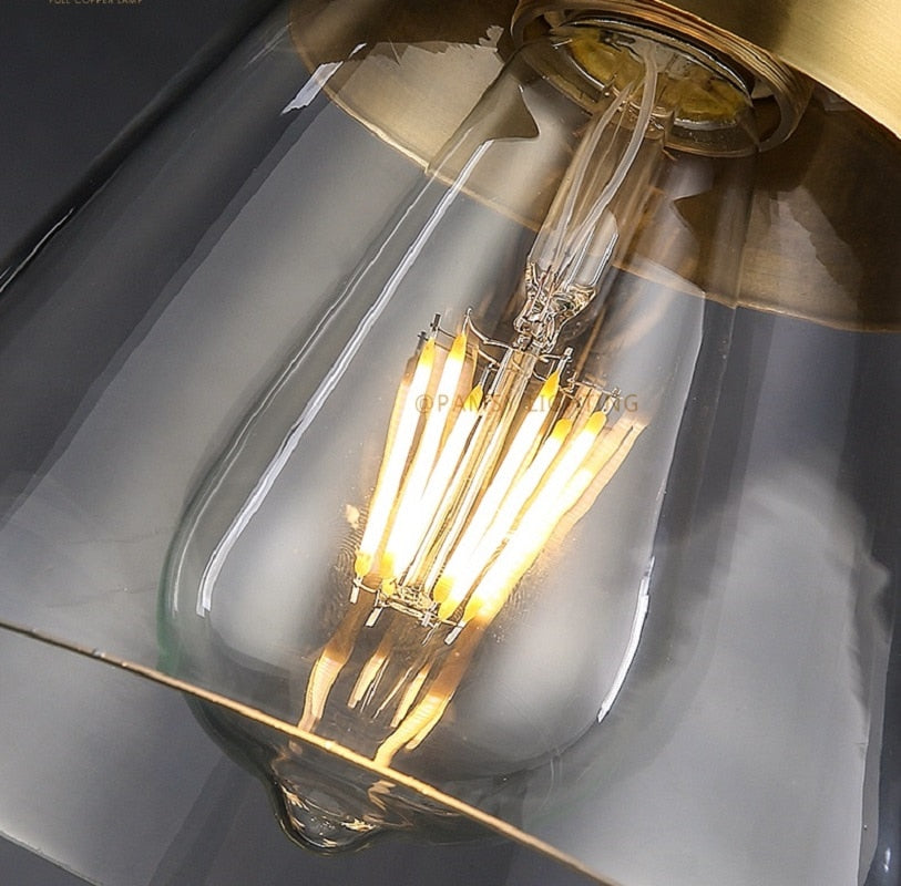 Symphony Glass & Brass Pendant Lights - Final Sale