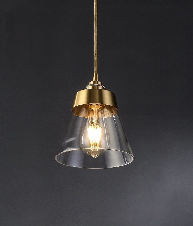 Symphony Glass & Brass Pendant Lights - Final Sale